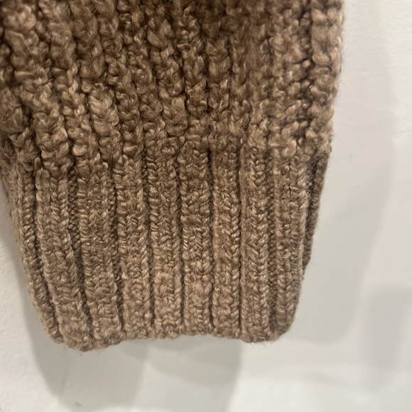 by Anthropologie Mock neck Boucle Knit in Tan XL - Picture 6 of 13